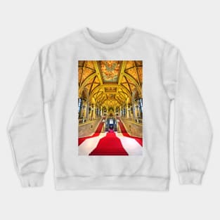 Lavish staircase in Budapest Crewneck Sweatshirt